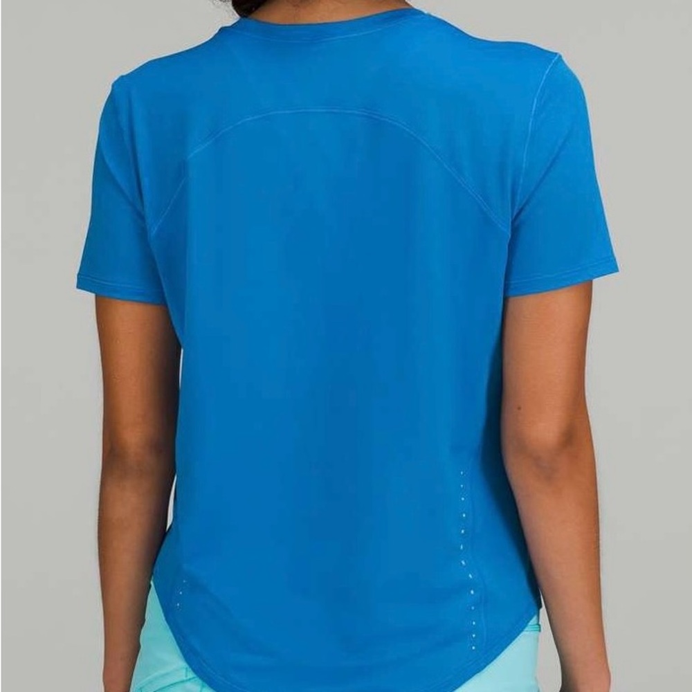 blue athletic t shirt
